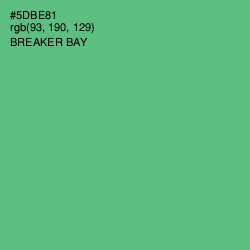 #5DBE81 - Breaker Bay Color Image