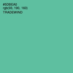 #5DBEA0 - Tradewind Color Image