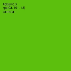 #5DBF0D - Christi Color Image