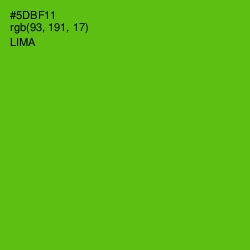 #5DBF11 - Lima Color Image