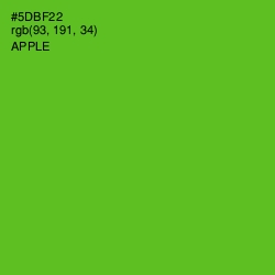 #5DBF22 - Apple Color Image