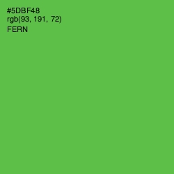 #5DBF48 - Fern Color Image