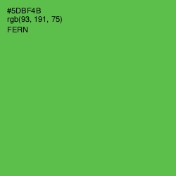 #5DBF4B - Fern Color Image