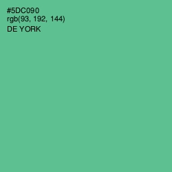 #5DC090 - De York Color Image