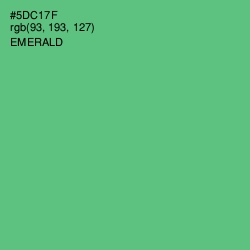 #5DC17F - Emerald Color Image