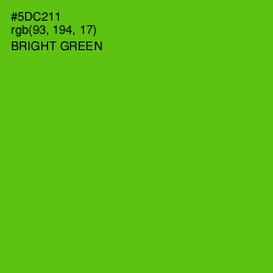 #5DC211 - Bright Green Color Image