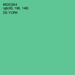 #5DC694 - De York Color Image