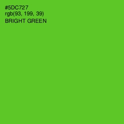 #5DC727 - Bright Green Color Image