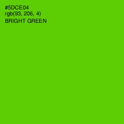 #5DCE04 - Bright Green Color Image