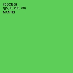 #5DCE58 - Mantis Color Image