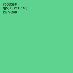 #5DD38F - De York Color Image