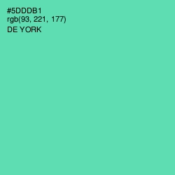 #5DDDB1 - De York Color Image