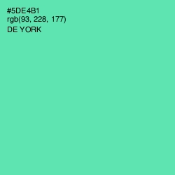 #5DE4B1 - De York Color Image