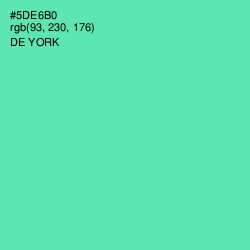 #5DE6B0 - De York Color Image
