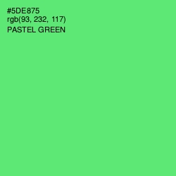 #5DE875 - Pastel Green Color Image