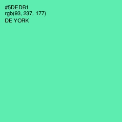 #5DEDB1 - De York Color Image