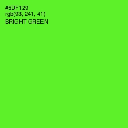 #5DF129 - Bright Green Color Image