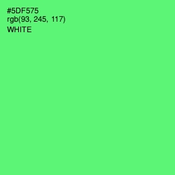 #5DF575 - Screamin' Green Color Image