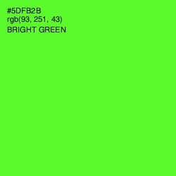 #5DFB2B - Bright Green Color Image