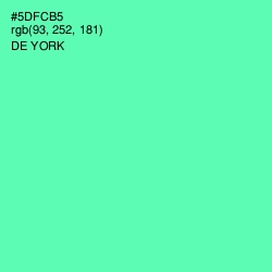 #5DFCB5 - De York Color Image