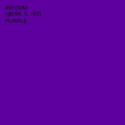 #5E00A0 - Purple Color Image