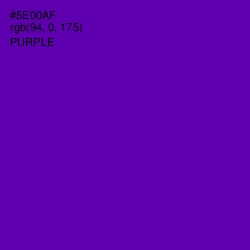 #5E00AF - Purple Color Image