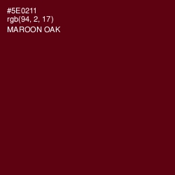 #5E0211 - Maroon Oak Color Image