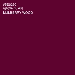 #5E0230 - Mulberry Wood Color Image