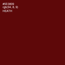 #5E0809 - Heath Color Image