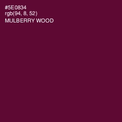#5E0834 - Mulberry Wood Color Image