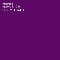 #5E0866 - Honey Flower Color Image