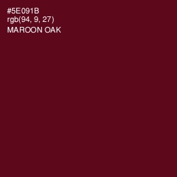#5E091B - Maroon Oak Color Image