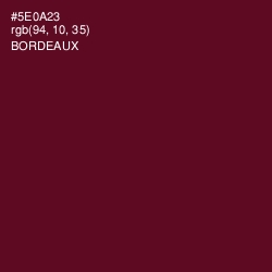 #5E0A23 - Bordeaux Color Image