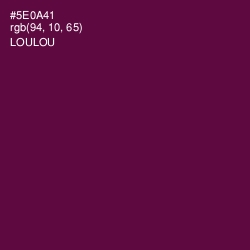 #5E0A41 - Loulou Color Image