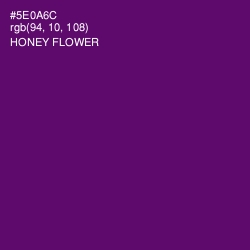 #5E0A6C - Honey Flower Color Image
