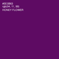 #5E0B63 - Honey Flower Color Image