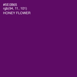 #5E0B65 - Honey Flower Color Image