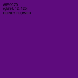 #5E0C7D - Honey Flower Color Image