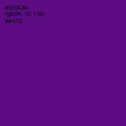 #5E0C84 - Pigment Indigo Color Image