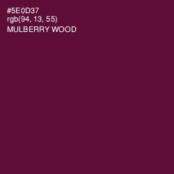 #5E0D37 - Mulberry Wood Color Image