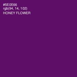 #5E0E66 - Honey Flower Color Image