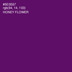 #5E0E67 - Honey Flower Color Image