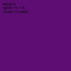 #5E0E72 - Honey Flower Color Image