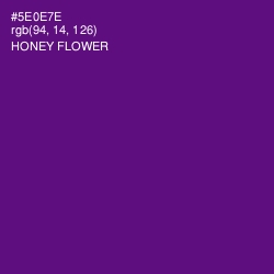 #5E0E7E - Honey Flower Color Image