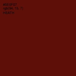 #5E0F07 - Heath Color Image