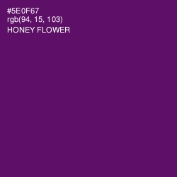 #5E0F67 - Honey Flower Color Image