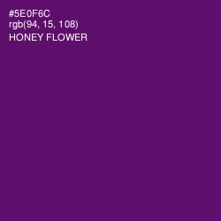 #5E0F6C - Honey Flower Color Image