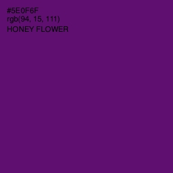 #5E0F6F - Honey Flower Color Image