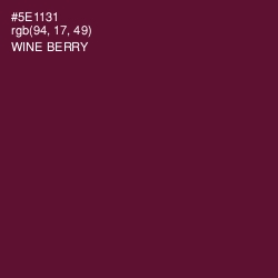 #5E1131 - Wine Berry Color Image
