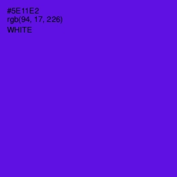 #5E11E2 - Purple Heart Color Image